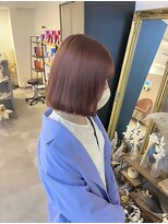 ミョンシル&nbsp;【myonsil 松本】チェリーピンク/タッセルボブ