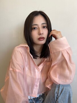 ヘアーデザインプレクト(Hair Design PRECT) ダークグレージュ×顔まわりレイヤー