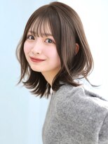 レイリー 原宿 表参道(Rayreee)&nbsp;エアリーくびれミディブリーチなしグレージュカラー