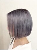 ラベンダーグレージュ　× ミニボブ