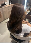 柔らかベージュカラー×韓国レイヤーカット