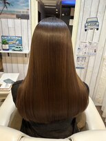 エニー(ENi)&nbsp;くびれヘア/アプリコットオレンジ/ハイライトカラー/辻堂