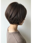 ひし形ショート30代40代50代ショートボブフェイスレイヤー艶髪