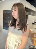 ブリーチなしダブルカラーグレージュレイヤーカット/林