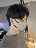 調布メンズパーマニュアンスパーマフェザーパーマセンターパート