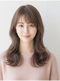 西梅田/40代大人のイエベ肌に似合うベージュブラウン白髪ぼかし