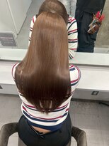 キング 梅田店(K!ng)&nbsp;韓国オルチャンレイヤーカット透明感カラー顔まわり前髪カット