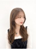韓国レイヤー/レイヤーカット/くびれ巻き/ミディアムレイヤー
