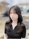 韓国顔周り/ハイレイヤーカット/ワンホンレイヤー/銀座