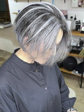 ブレイズヘアー(BLAZEhair) 【白髪対策ならコレ】ホワイトバレイヤージュ×ブリーチ３回