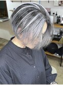 【白髪対策ならコレ】ホワイトバレイヤージュ×ブリーチ3回