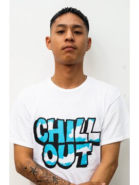 メリケンバーバーショップ コウベ(MERICAN BARBERSHOP KOBE) グランジツーブロックフェード刈り上げショートイメチェン@5