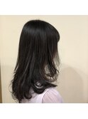 ロングもふんわりデジタルパーマ