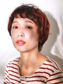 フェリチタ ひばりヶ丘(FELICITA) オレンジハイライトショート☆オン眉