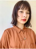 外ハネボブ♪ゆるめパーマ♪小顔カット
