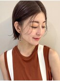 前髪あり　前髪長め　ボブ　ミニボブ　外ハネ　内巻き　小顔