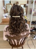 ロングハーフアップアレンジ【ヘアアレンジ/立川南/立川/立川】