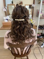 ロカット サロン(Roquat Salon)&nbsp;ロングハーフアップアレンジ【ヘアアレンジ/立川南/立川/立川】