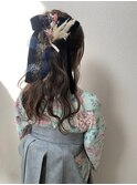 セット_マロンベージュ Aラインボブ かきあげ