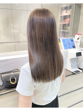 ヘアー ミッション 心斎橋店(hair Mission) ブリーチ　グレージュラベンダー