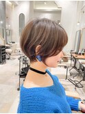 【大人ショート】20代/30代/40代/50代/ミルクティーベージュ