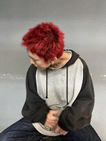 アソート トウキョウ (ASSORT TOKYO) Buzz-ish with red hair