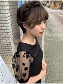 ショート編みこみアレンジ
