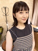 ボブ/ロブ/切りっぱなし/前髪/顔周りカット/銀座一丁目