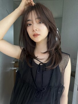 サイン 渋谷(SIGN) レイヤーカットイヤリングカラーインナーカラーケアブリーチ