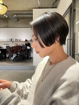 パーク(PARK) ミニボブショートボブハンサムショート黒髪ショート