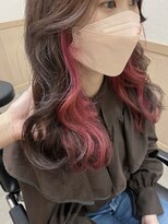 ゴウトゥデイ 名古屋店(GO TODAY)&nbsp;クセ毛の方にもオススメ！インナーカラー♪ピンク