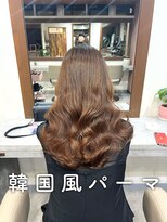 アミー 銀座(Ammy)&nbsp;パーマで出せるコテ巻きパーマ #韓国風パーマ#韓国ヘア