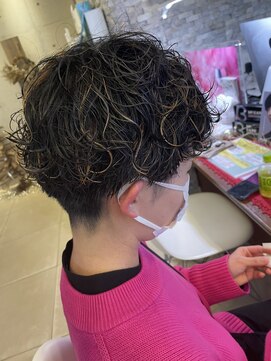 アチーブリス(achieve Liss) パーマボブパーマミニボブマッシュボブブラウンスパイラルパーマ