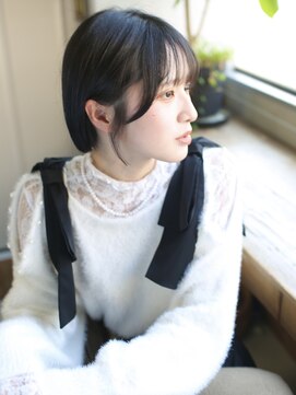 バース(BIRTH) 天神【BIRTH】暗髪ミニボブ切りっぱなし　7