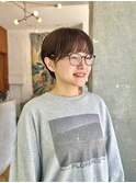 マッシュショート / ショート / 顔まわり/ / マランベージュ