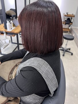 アン ビー(an B) 髪質改善/カシスレッド