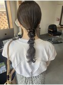 【ヘアセット】タイトポニー　畑瀬彩華