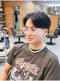 センターパートジェントルショートメンズ目黒