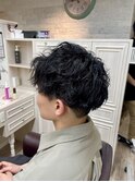 ツイスト　スパイラル　刈り上げ　ツーブロック　マッシュ