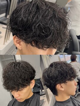 メンズフィール 心斎橋(MEN'S FEEL) シャドウパーマ波巻きスパイラル無造作ワイルドパーマ