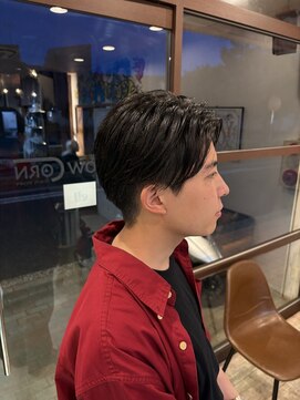 イエローコーン 金沢文庫店(YELLOW CORN) センターパート/メンズマッシュ/韓国ヘア/ニュアンスパーマ