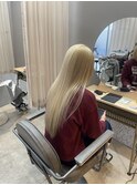 ブロンドカラーで透明感を♪