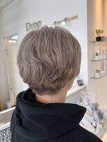 ドロップ&nbsp;白髪ぼかし×シルバーベージュ