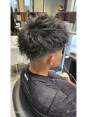 フェード×ツイストパーマ