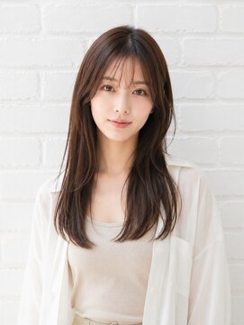 ピースオブヘアー(PEACE of hair) ナチュラル艶ストレート × 大人かわいいロング