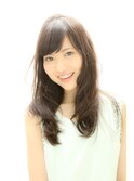 大人ナチュラルセミロングゆるふわカール×40代【銀座★個室】