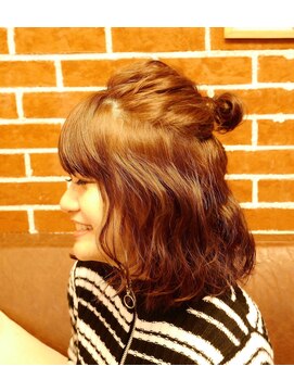 エイト プラット 渋谷2号店(EIGHT plat) EIGHT plat【エイト プラット】とろみウェーブボブハーフアップ