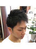 ツーブロックショート