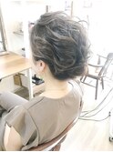 夜会巻きゆるアップヘアアレンジ【ヘアアレンジ　立川/立川南】