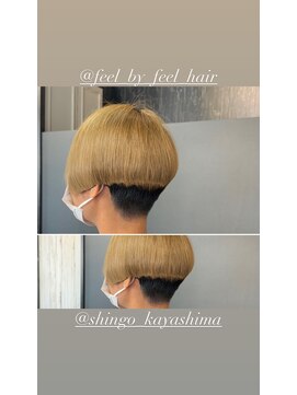 フィール ヘアー(feel hair) ベリーマッシュショート